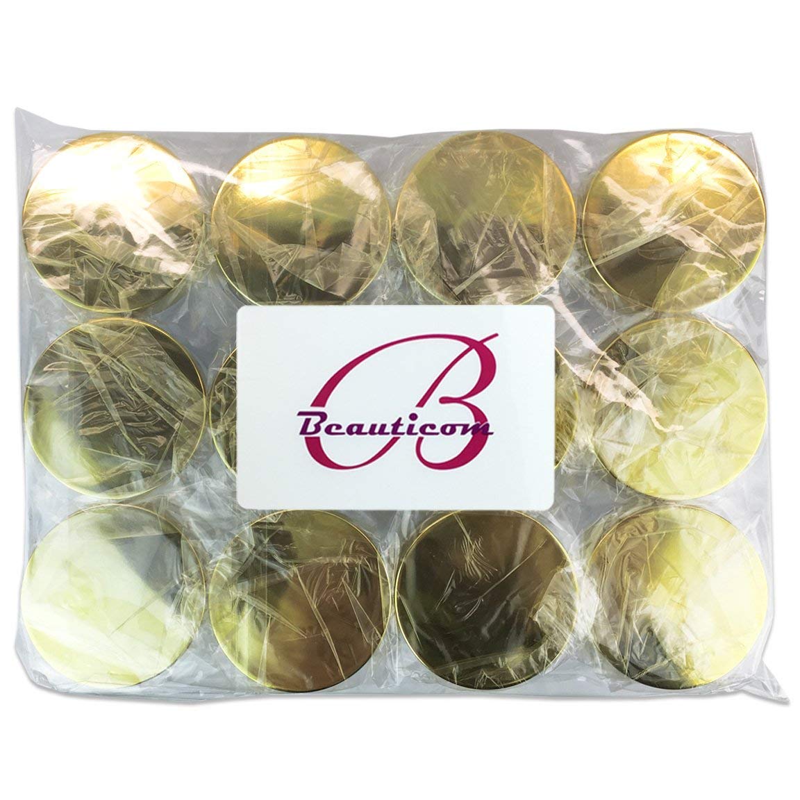 Beauticom 6 Pieces 1 Oz. Usa Acrylic Round Clear Jars With Flat Top Lids For Creams, Lotion, Make Up, Cosmetics, Samples, Herbs,